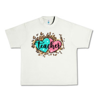 Pistachio heart teacher Urban Heavy Tee - MaliasSmallBusiness