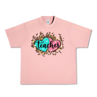 Salmon heart teacher Urban Heavy Tee - MaliasSmallBusiness