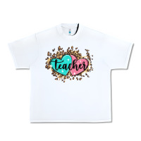White heart teacher Urban Heavy Tee - MaliasSmallBusiness