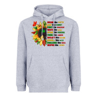 Heather Grey dream like martin juneteenth Heavyweight Hoodie - CowGirlArtShop
