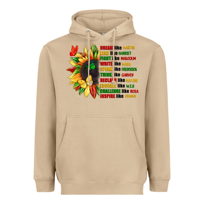 Dream Like Martin Juneteenth Heavyweight Hoodie by CowGirlArtShop | Teevron