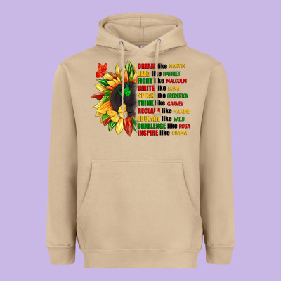 Dream Like Martin Juneteenth Heavyweight Hoodie Designed By Cowgirlartshop