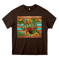 Chocolate Brown texas Heavy Core Tee - AdoDesignShop