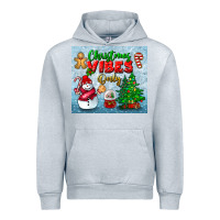 Heather Grey christmas vibes only tumbler Urban Hoodie - BundleAndBundleShop