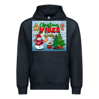 Navy christmas vibes only tumbler Urban Hoodie - BundleAndBundleShop