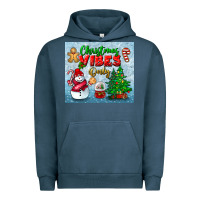 Pigment Midnight Navy christmas vibes only tumbler Urban Hoodie - BundleAndBundleShop