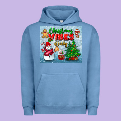 Christmas Vibes Only Tumbler Urban Hoodie Designed By Bundleandbundleshop