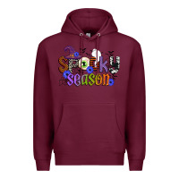 Burgundy spooky season Premium Hoodie - CowGirlArtShop