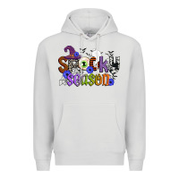 Dove Grey spooky season Premium Hoodie - CowGirlArtShop