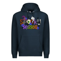 Navy spooky season Premium Hoodie - CowGirlArtShop