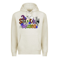 Oatmeal Heather spooky season Premium Hoodie - CowGirlArtShop