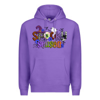 Purple spooky season Premium Hoodie - CowGirlArtShop
