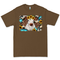 Cacao cowhide leopard calf Premium Tee - JahusDesignShop