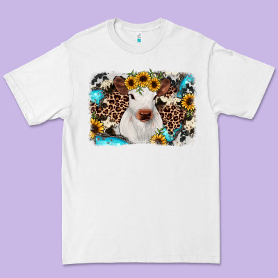 Cowhide Leopard Calf Premium Tee Designed By Jahusdesignshop