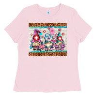Bubblegum Pink nurse gnomes Ladies Tee - AdoDesignShop