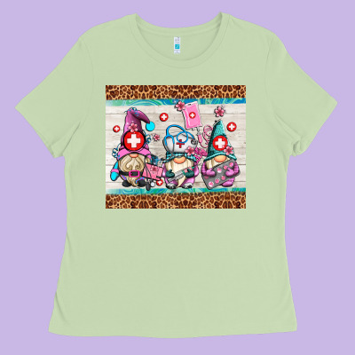 Nurse Gnomes Ladies Tee Designed By Adodesignshop