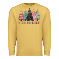 Antique Gold merry and bright Premium Sweatshirt - CowGirlArtShop