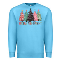 Ocean Blue merry and bright Premium Sweatshirt - CowGirlArtShop