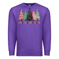 Purple merry and bright Premium Sweatshirt - CowGirlArtShop