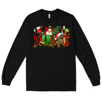 Black christmas  nurse Long Sleeve Tee - MaliasSmallBusiness