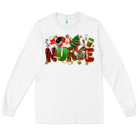 White christmas  nurse Long Sleeve Tee - MaliasSmallBusiness