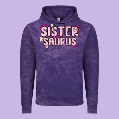 Sister Saurus Vintage Hoodie Designed By Maliassmallbusiness