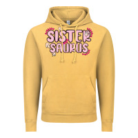 Vintage Mustard sister saurus Vintage Hoodie - MaliasSmallBusiness