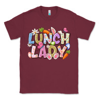 Burgundy lunch lady easter Classic Tee - CowhideDigitalArt