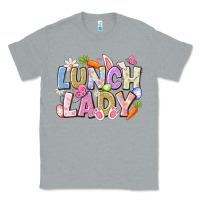 Heather Grey lunch lady easter Classic Tee - CowhideDigitalArt