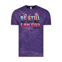 Cloud Purple be still and know that i am god psalm 46 10 Vintage Tee - MaliasSmallBusiness