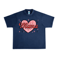 Navy mama valentines Urban Heavy Tee - MaliasSmallBusiness
