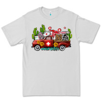 Dove Grey ma medical assistant nurse truck with cactus and sunflowers Premium Tee - AdoDesignShop