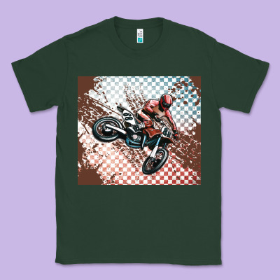 Born To Ride Dirty Bikes Classic Tee Designed By Maliassmallbusiness