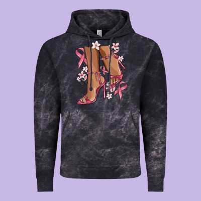 Cancer High Heels Vintage Hoodie Designed By Maliassmallbusiness