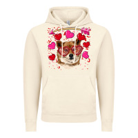 Vintage Artic valentine's shiba inu Vintage Hoodie - RanaPortraitStore