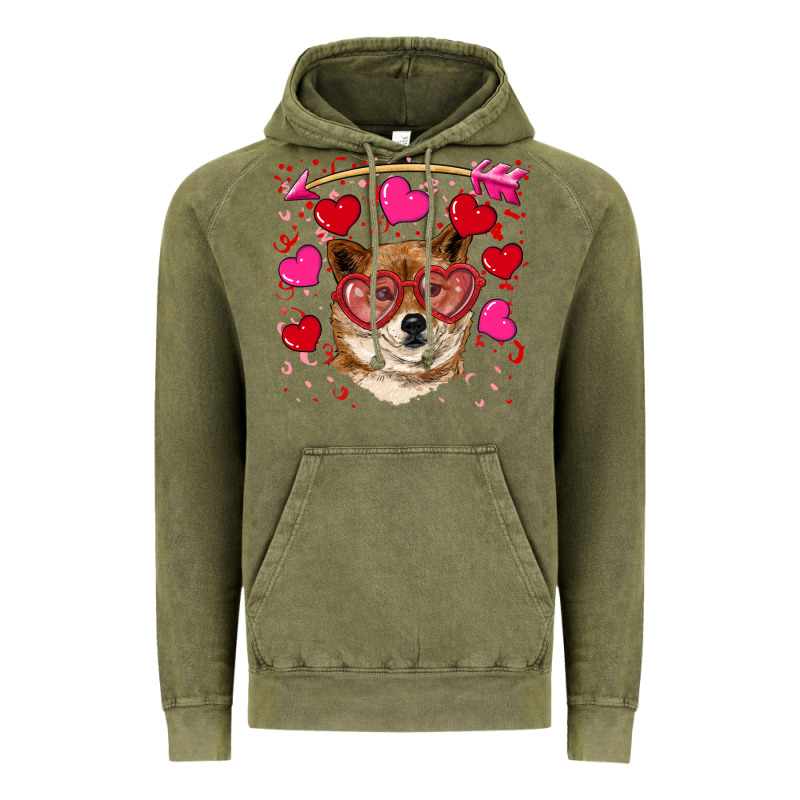 Valentine's Shiba Inu Vintage Hoodie by RanaPortraitStore | Teevron