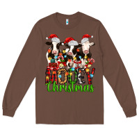 Chestnut christmas three cows mooey christmas Long Sleeve Tee - MaliasSmallBusiness