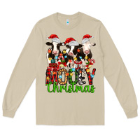 Mushroom christmas three cows mooey christmas Long Sleeve Tee - MaliasSmallBusiness