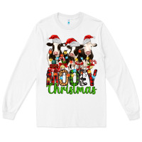 White christmas three cows mooey christmas Long Sleeve Tee - MaliasSmallBusiness