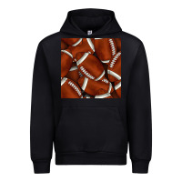 Black american football seamless pattern Urban Hoodie - BundleAndBundleShop