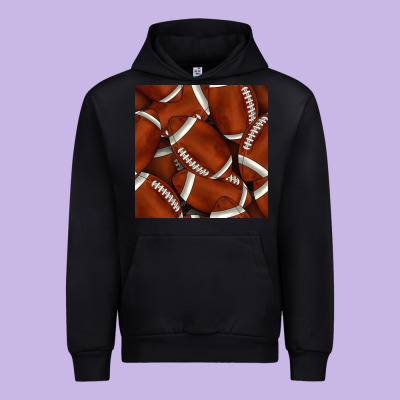 American Football Seamless Pattern Urban Hoodie Designed By Bundleandbundleshop