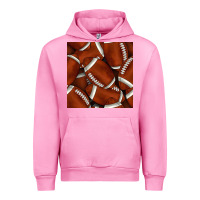 Fuchsia Pink american football seamless pattern Urban Hoodie - BundleAndBundleShop