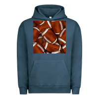Pigment Midnight Navy american football seamless pattern Urban Hoodie - BundleAndBundleShop