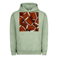 Pigment Oil Green american football seamless pattern Urban Hoodie - BundleAndBundleShop
