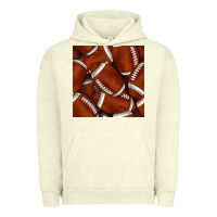 Pigment Pistachio american football seamless pattern Urban Hoodie - BundleAndBundleShop