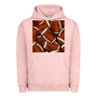Pigment Salmon american football seamless pattern Urban Hoodie - BundleAndBundleShop