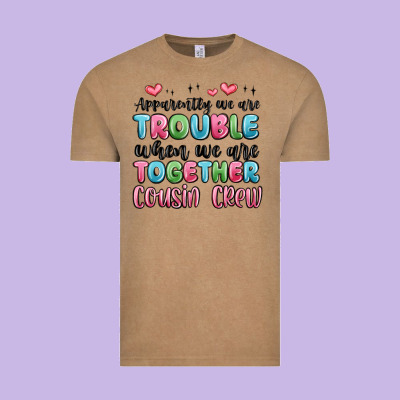 Apparently We Are Trouble When We Are Together Cou Vintage Tee Designed By Maliassmallbusiness