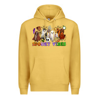 Antique Gold spooky vibes sports ghosts Premium Hoodie - CowGirlArtShop