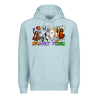 Blue Mist spooky vibes sports ghosts Premium Hoodie - CowGirlArtShop