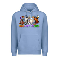 Colony Blue spooky vibes sports ghosts Premium Hoodie - CowGirlArtShop